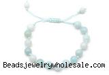 CGB8654 8mm,10mm round amazonite adjustable macrame bracelets