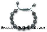 CGB8694 8mm,10mm round kambaba jasper adjustable macrame bracelets