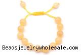 CGB8766 8mm,10mm round honey jade adjustable macrame bracelets