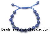 CGB8780 8mm,10mm round lapis lazuli adjustable macrame bracelets