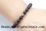 CGB8838 8mm, 10mm brecciated jasper & drum hematite power beads bracelets