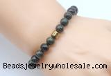 CGB8841 8mm, 10mm dragon blood jasper & drum hematite power beads bracelets