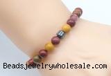 CGB8845 8mm, 10mm mookaite & drum hematite power beads bracelets