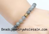 CGB8849 8mm, 10mm labradorite & drum hematite power beads bracelets