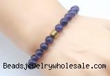 CGB8854 8mm, 10mm amethyst & drum hematite power beads bracelets