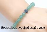 CGB8893 8mm, 10mm green aventurine & cross hematite power beads bracelets