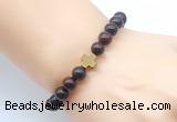 CGB8898 8mm, 10mm brecciated jasper & cross hematite power beads bracelets