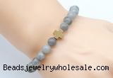 CGB8909 8mm, 10mm labradorite & cross hematite power beads bracelets