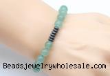 CGB8953 8mm, 10mm green aventurine & rondelle hematite beaded bracelets