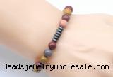 CGB8965 8mm, 10mm mookaite & rondelle hematite beaded bracelets