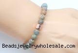 CGB9250 8mm, 10mm serpentine jasper & drum hematite power beads bracelets