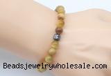 CGB9273 8mm, 10mm golden tiger eye & drum hematite power beads bracelets