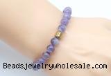 CGB9287 8mm, 10mm dogtooth amethyst & drum hematite power beads bracelets