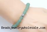 CGB9308 8mm, 10mm matte green aventurine & drum hematite power beads bracelets