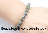 CGB9320 8mm, 10mm matte rhyolite & drum hematite power beads bracelets