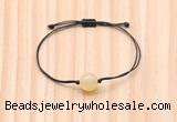 CGB9915 Fashion 12mm honey jade adjustable bracelet jewelry