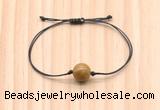 CGB9926 Fashion 12mm wooden jasper adjustable bracelet jewelry