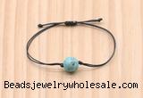 CGB9930 Fashion 12mm blue sea sediment jasper adjustable bracelet jewelry