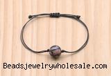 CGB9943 Fashion 12mm rhodonite gemstone adjustable bracelet jewelry