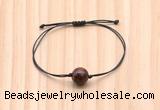 CGB9945 Fashion 12mm mahogany obsidian adjustable bracelet jewelry