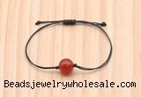 CGB9964 Fashion 12mm red agate adjustable bracelet jewelry