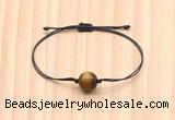 CGB9968 Fashion 12mm yellow tiger eye adjustable bracelet jewelry