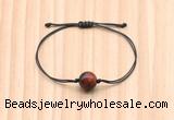 CGB9969 Fashion 12mm red tiger eye adjustable bracelet jewelry