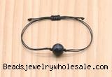 CGB9970 Fashion 12mm blue tiger eye adjustable bracelet jewelry