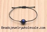 CGB9973 Fashion 12mm blue tiger eye adjustable bracelet jewelry