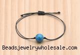 CGB9982 Fashion 12mm apatite gemstone adjustable bracelet jewelry