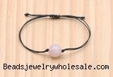 CGB9991 Fashion 12mm rose quartz adjustable bracelet jewelry