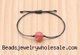 CGB9993 Fashion 12mm cherry quartz adjustable bracelet jewelry