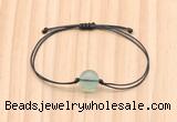 CGB9998 Fashion 12mm green fluorite adjustable bracelet jewelry