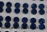 CGC114 14mm flat round druzy quartz cabochons wholesale