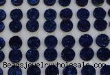 CGC124 16mm flat round druzy quartz cabochons wholesale