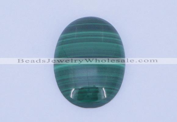 CGC14 30*40mm oval natural malachite gemstone cabochons wholesale