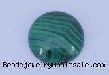 CGC15 20pcs 4mm flat round natural malachite gemstone cabochons