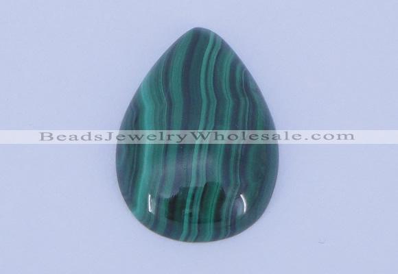 CGC30 2pcs 13*18mm flat teardrop natural malachite gemstone cabochons