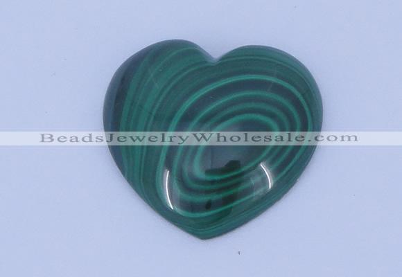 CGC34 5pcs 15*15mm heart natural malachite gemstone cabochons