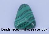 CGC40 20*25mm trapezoid natural malachite gemstone cabochons