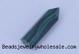 CGC43 10*30mm faceted column natural malachite gemstone cabochons