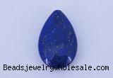 CGC46 14*22mm flat teardrop natural lapis lazuli gemstone cabochons