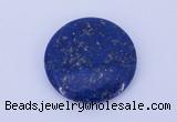 CGC50 6*28mm flat round natural lapis lazuli gemstone cabochons