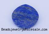 CGC51 6*28mm faceted coin natural lapis lazuli gemstone cabochons