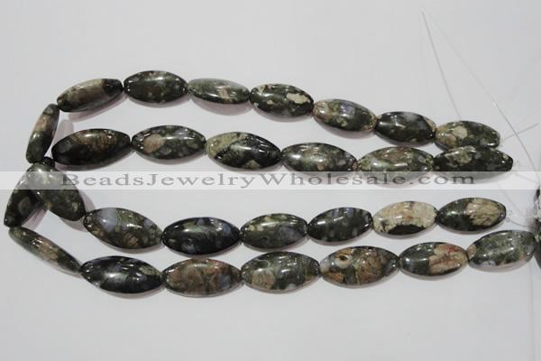 CGE148 15.5 inches 15*30mm marquise glaucophane gemstone beads