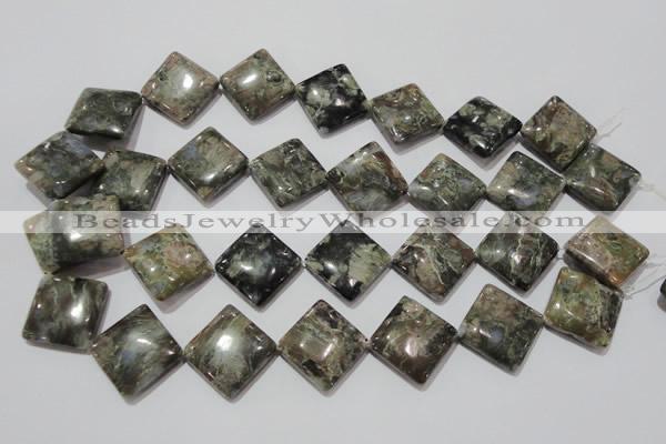 CGE172 15.5 inches 20*20mm diamond glaucophane gemstone beads