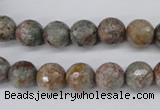 CGG12 15.5 inches 8mm faceted round ghost gemstone beads wholesale