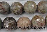 CGG17 15.5 inches 16mm faceted round ghost gemstone beads wholesale