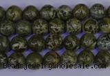 CGJ350 15.5 inches 4mm round green bee jasper beads wholesale