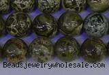 CGJ353 15.5 inches 10mm round green bee jasper beads wholesale